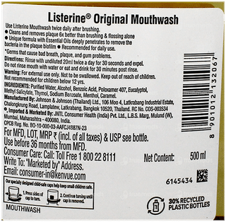 Listerine Original Mouthwash 500Ml